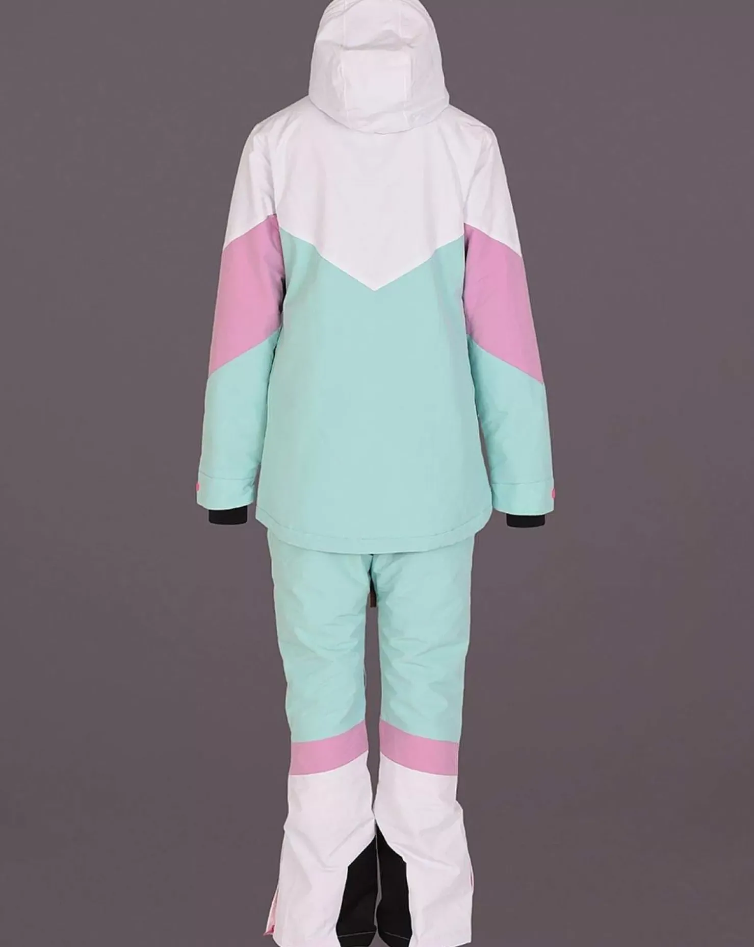 Women OOSC Snow Pants / Bibs>1080 Women'S Ski & Snowboard Pant - Pastel Pink, White & Pastel Mint