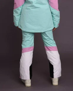 Women OOSC Snow Pants / Bibs>1080 Women'S Ski & Snowboard Pant - Pastel Pink, White & Pastel Mint