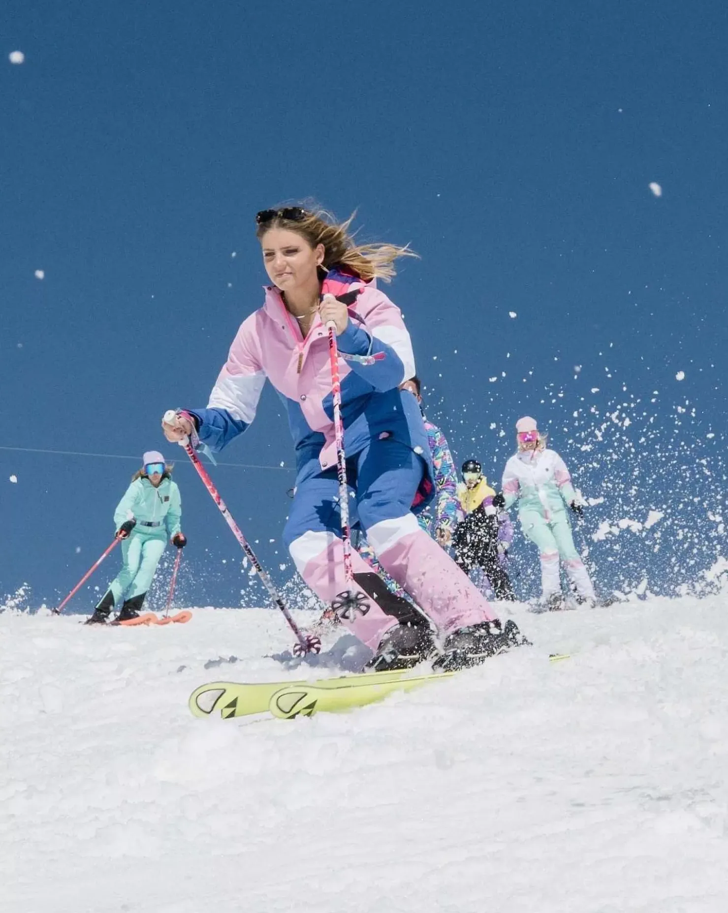 Women OOSC Snow Pants / Bibs>1080 Women'S Ski & Snowboard Pant - Pastel Pink, White & Blue