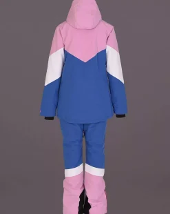 Women OOSC 1080 Jackets & Pants>1080 Women'S Ski & Snowboard Pant - Pastel Pink, White & Blue