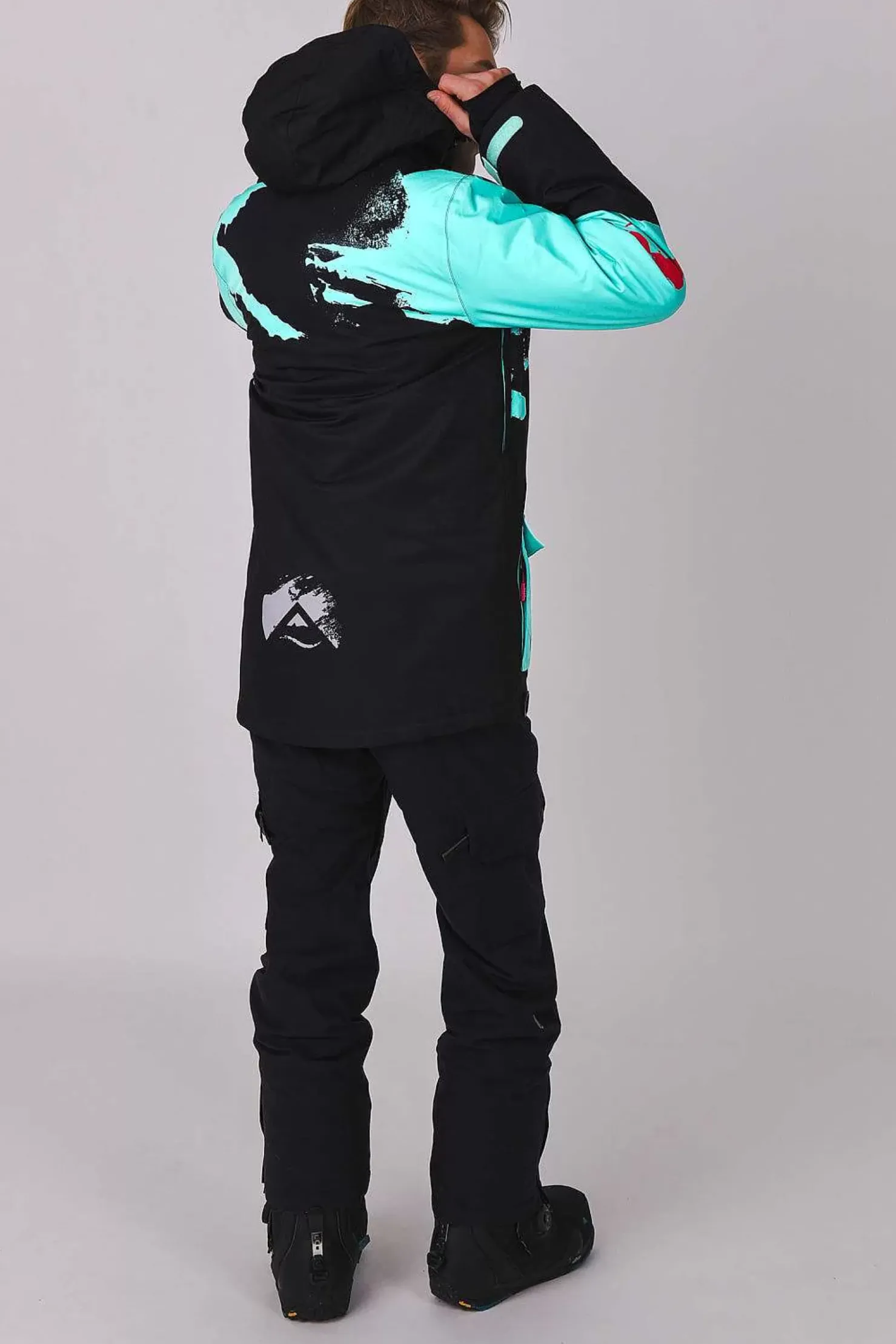 Men OOSC After Party Jackets>Afterparty Jacket Black & Mint Men'S