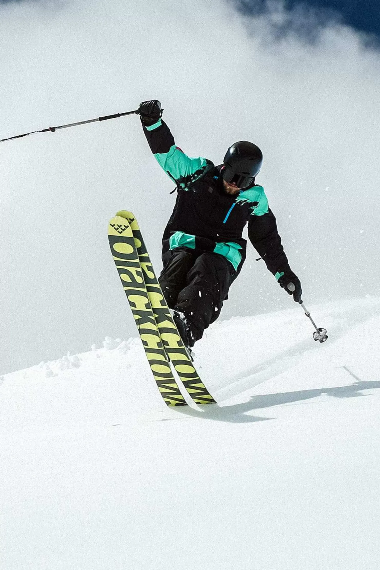 Men OOSC Snow Jackets>Afterparty Jacket Black & Mint Men'S