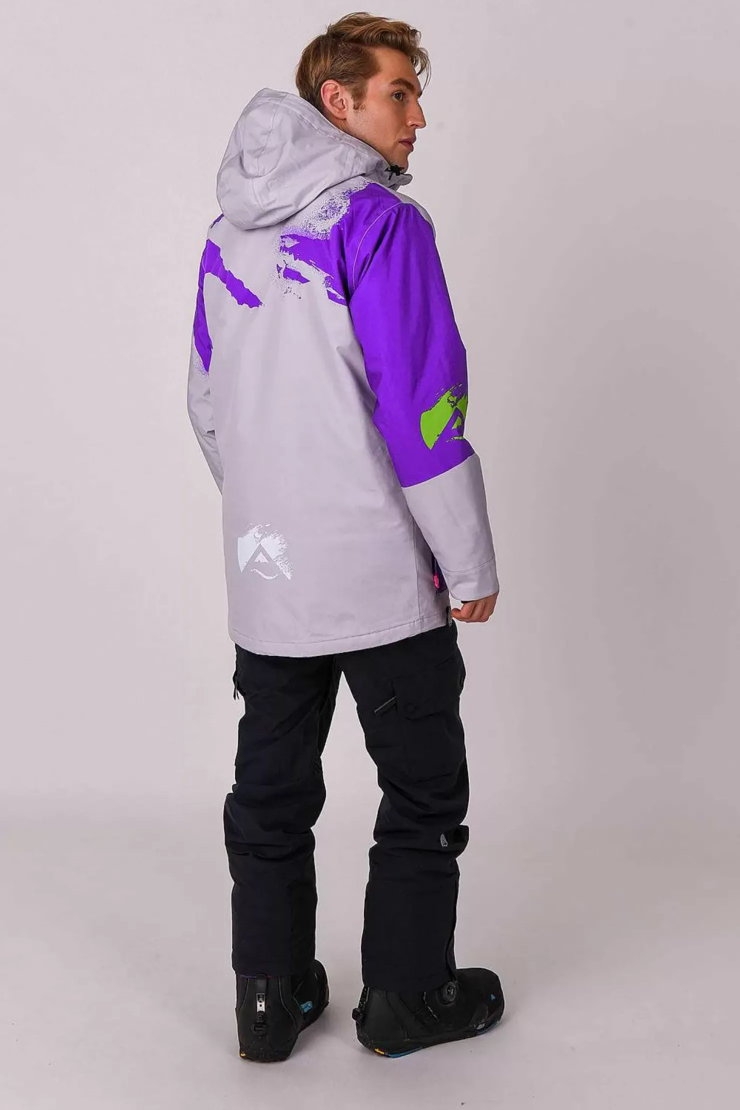 Men OOSC After Party Jackets>Afterparty Jacket Grey & Purple Men'S