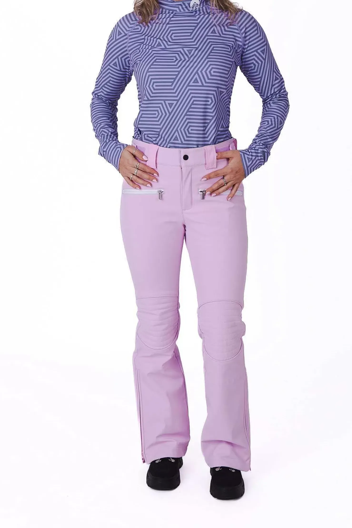 Women OOSC Snow Pants / Bibs>Baby Pink Chic Pants