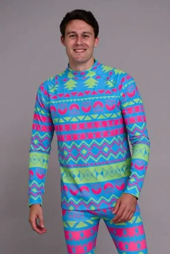 Men OOSC Base Layers>Baselayer Top - Blue Steel Men'S