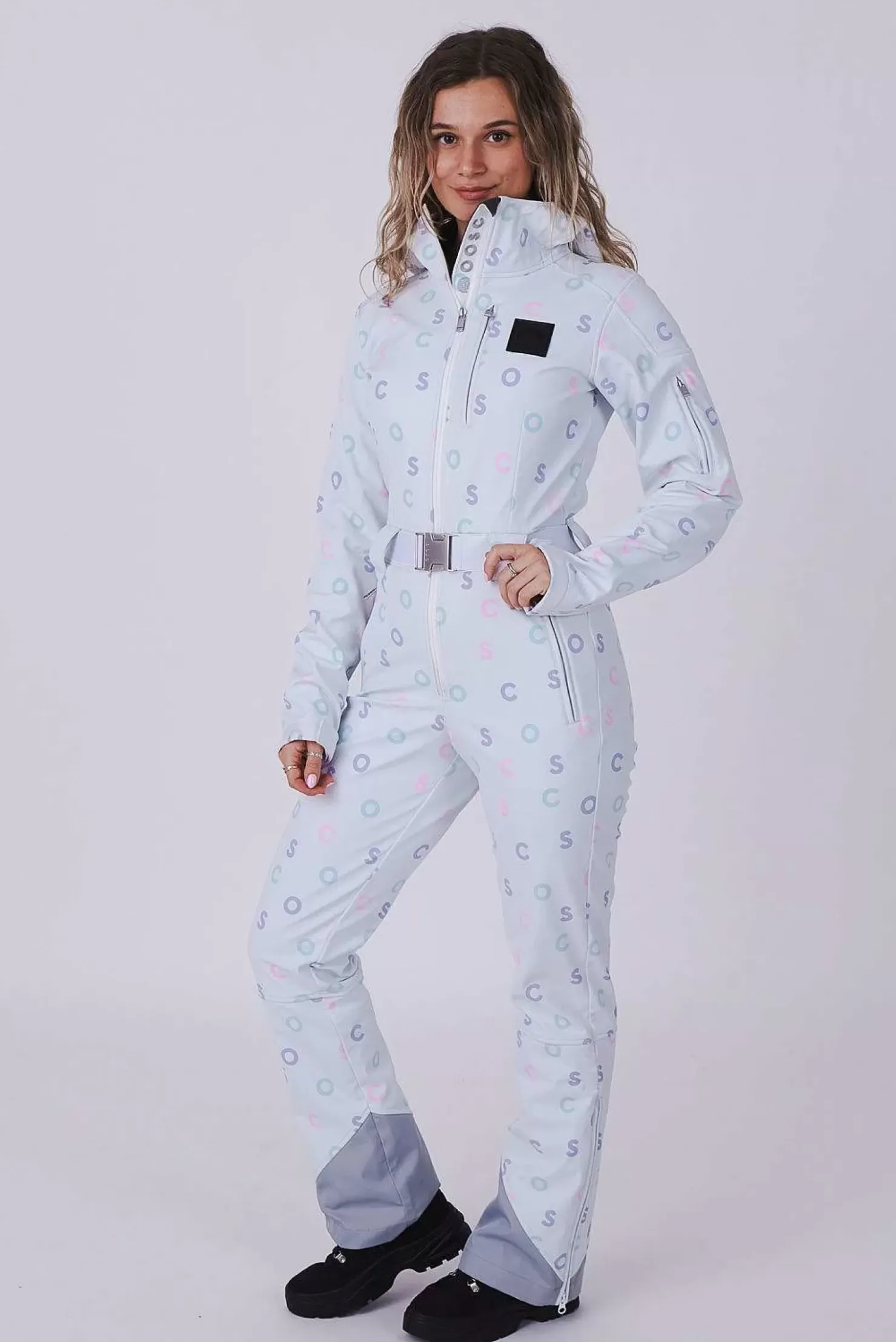 Women OOSC Ski Suits>Chic Ski Suit - White Print