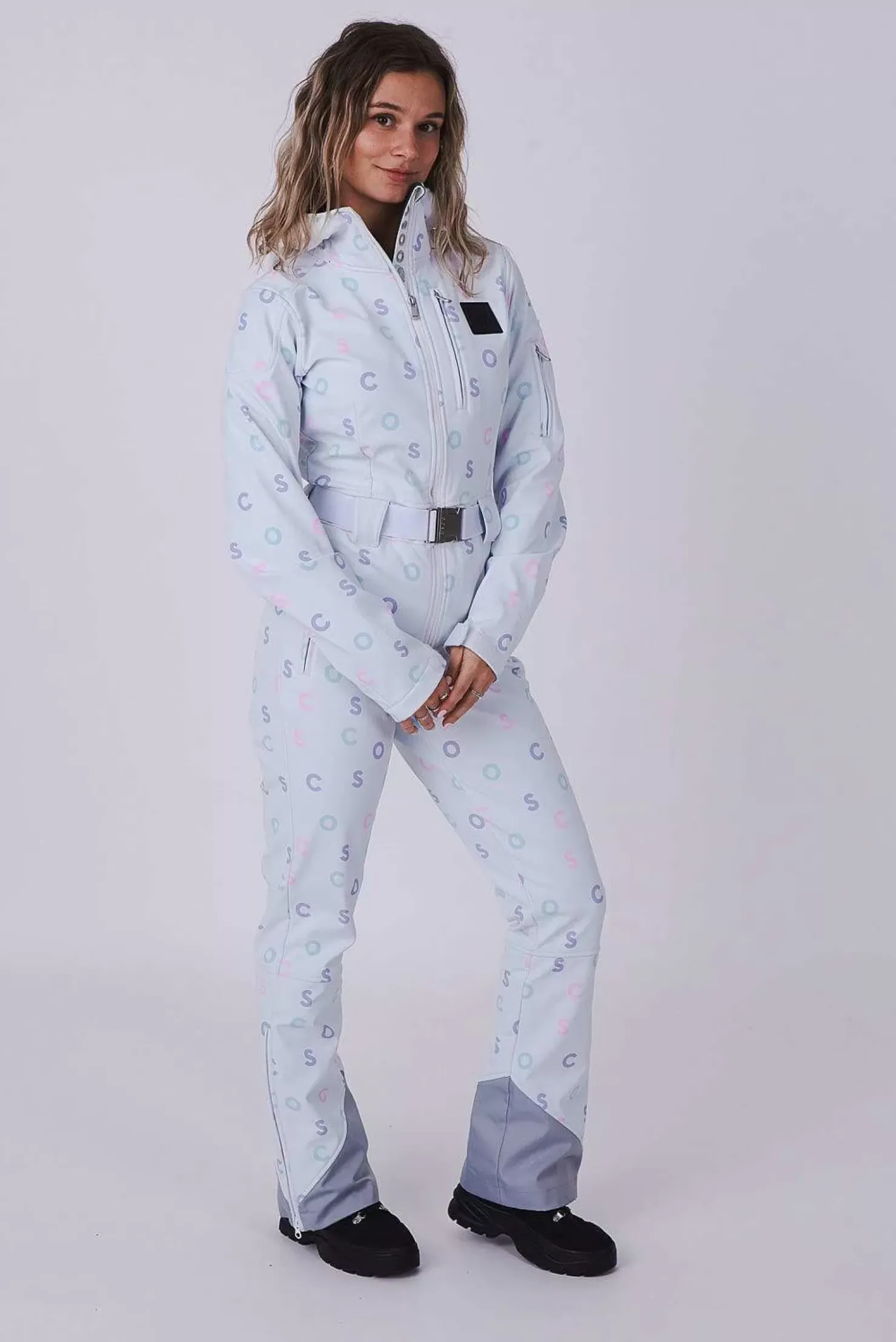 Women OOSC Ski Suits>Chic Ski Suit - White Print