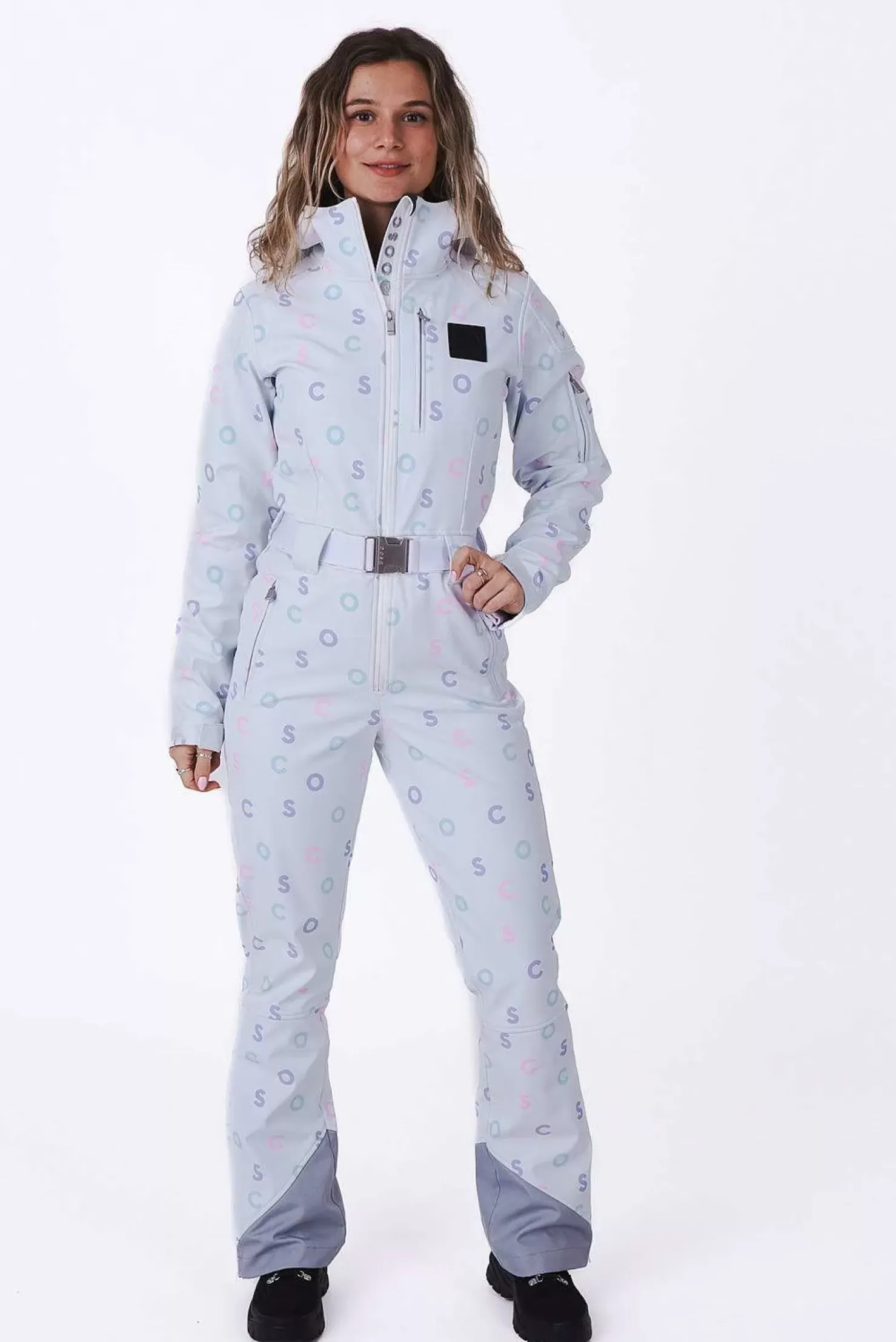 Women OOSC Ski Suits>Chic Ski Suit - White Print