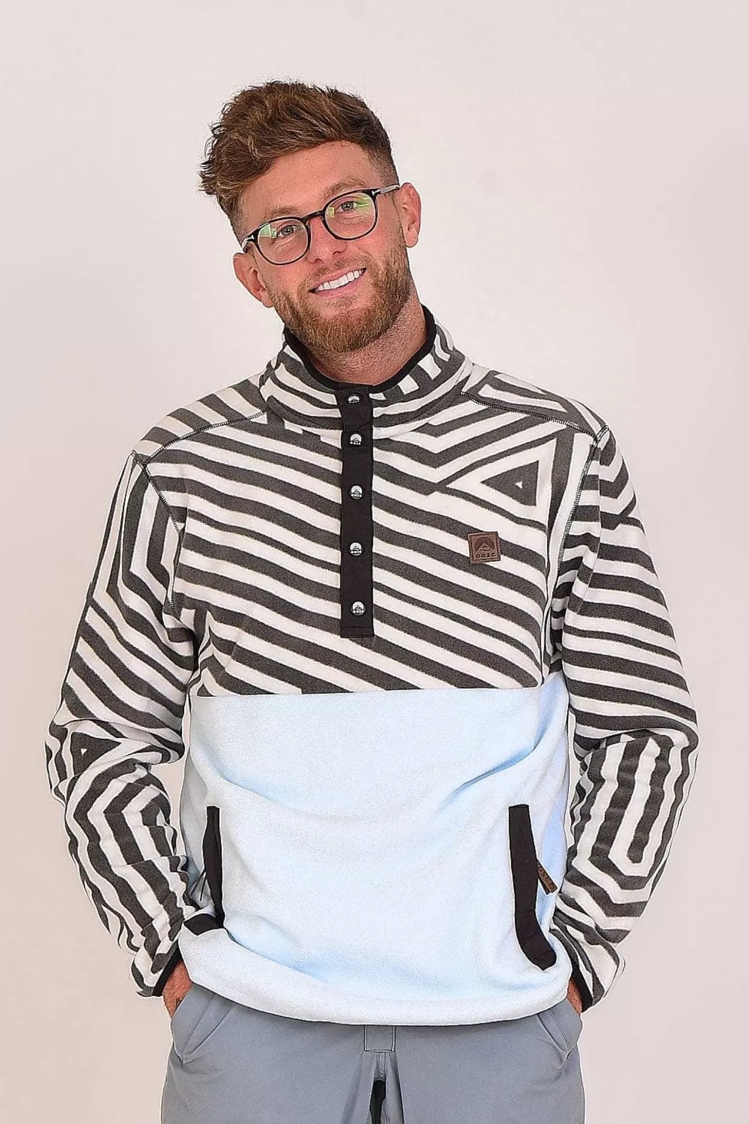 Men OOSC Fleeces>Fall Line Fleece Baby Blue - Men'S