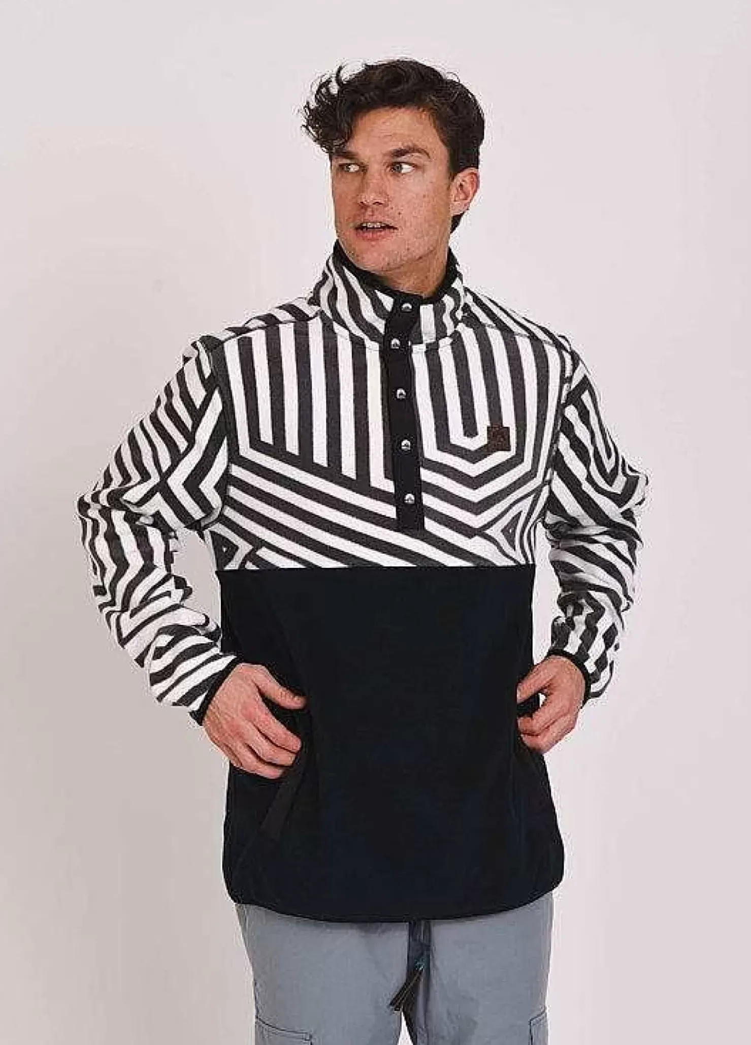 Men OOSC Fleeces>Fall Line Fleece Black - Men'S