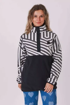 Women OOSC Fleece>Fall Line Fleece Black - Women'S