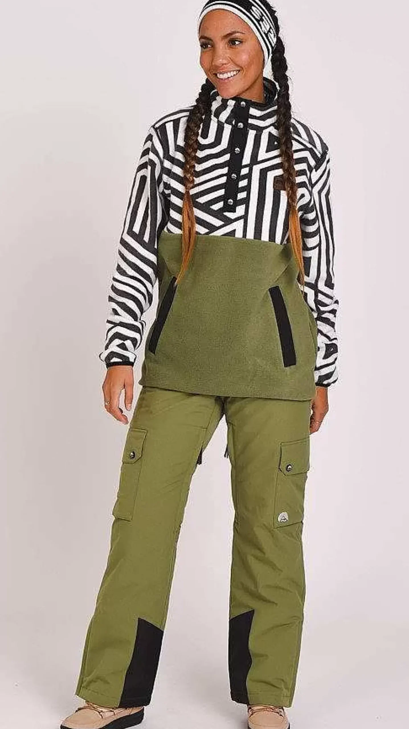 Women OOSC Fleece>Fall Line Fleece Khaki - Women'S