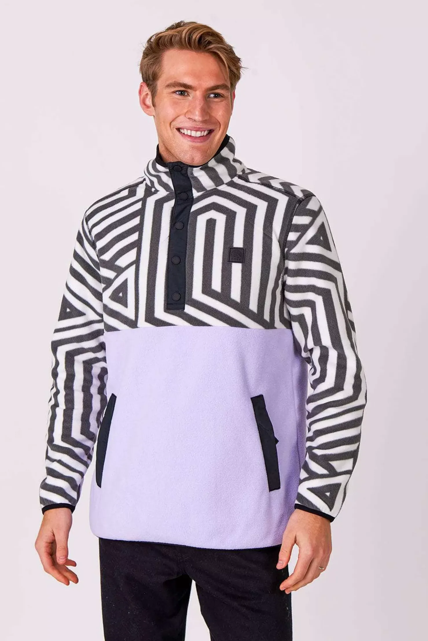 Men OOSC Fleeces>Fall Line Fleece Purple - Men'S