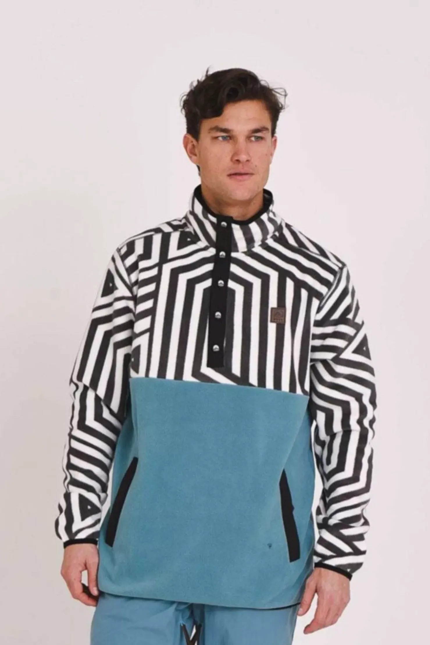 Men OOSC Fleeces>Fall Line Fleece Teal - Men'S