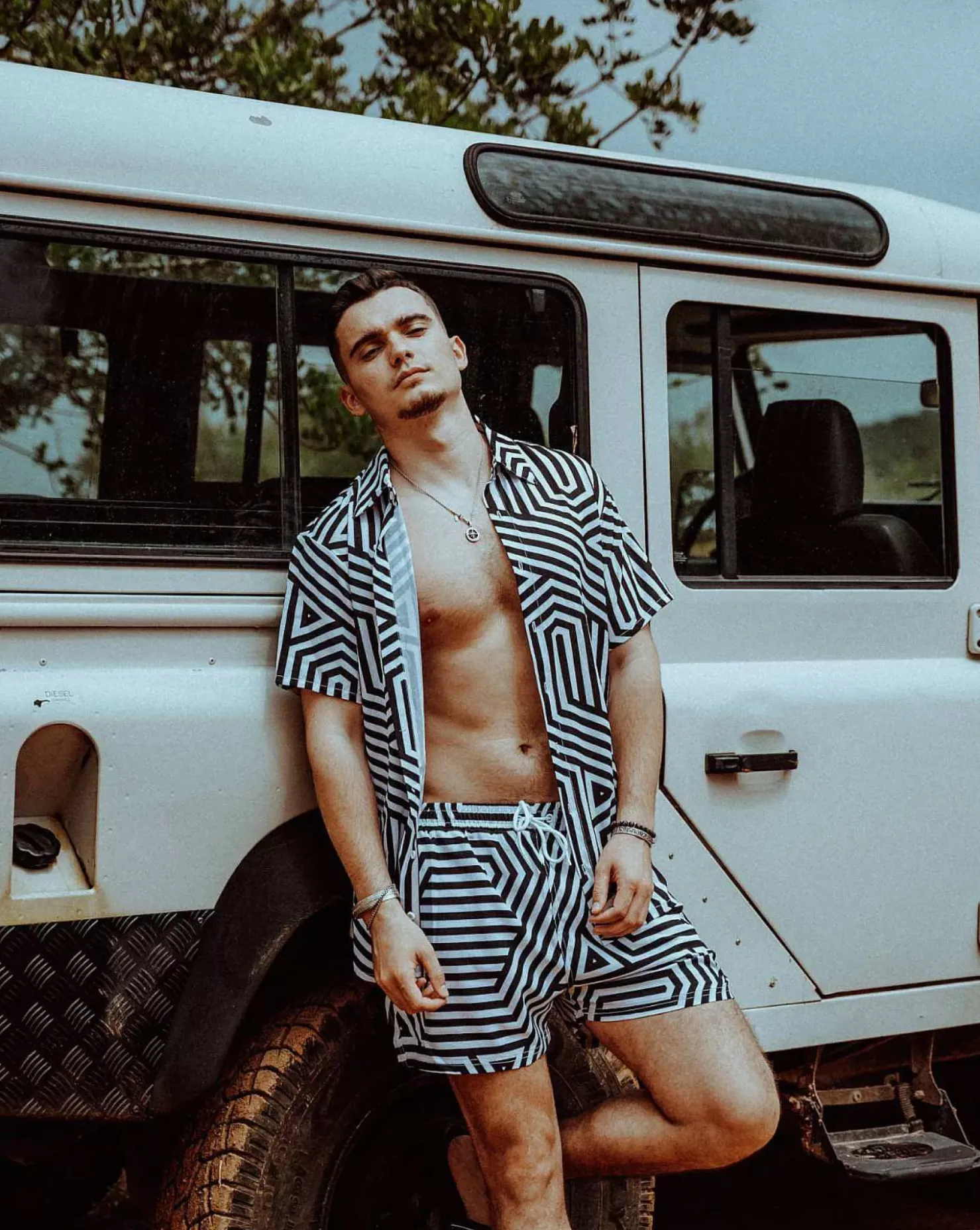 Men OOSC Summer Shirts>Fall Line Men'S Short Sleeve Shirt