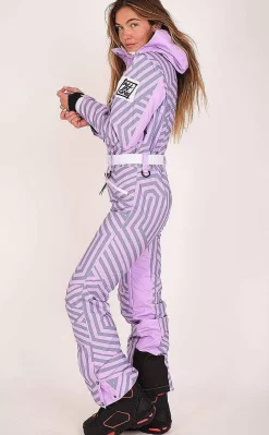 Women OOSC Ski Suits>Fall Line Purple & Grey Female Ski Suit