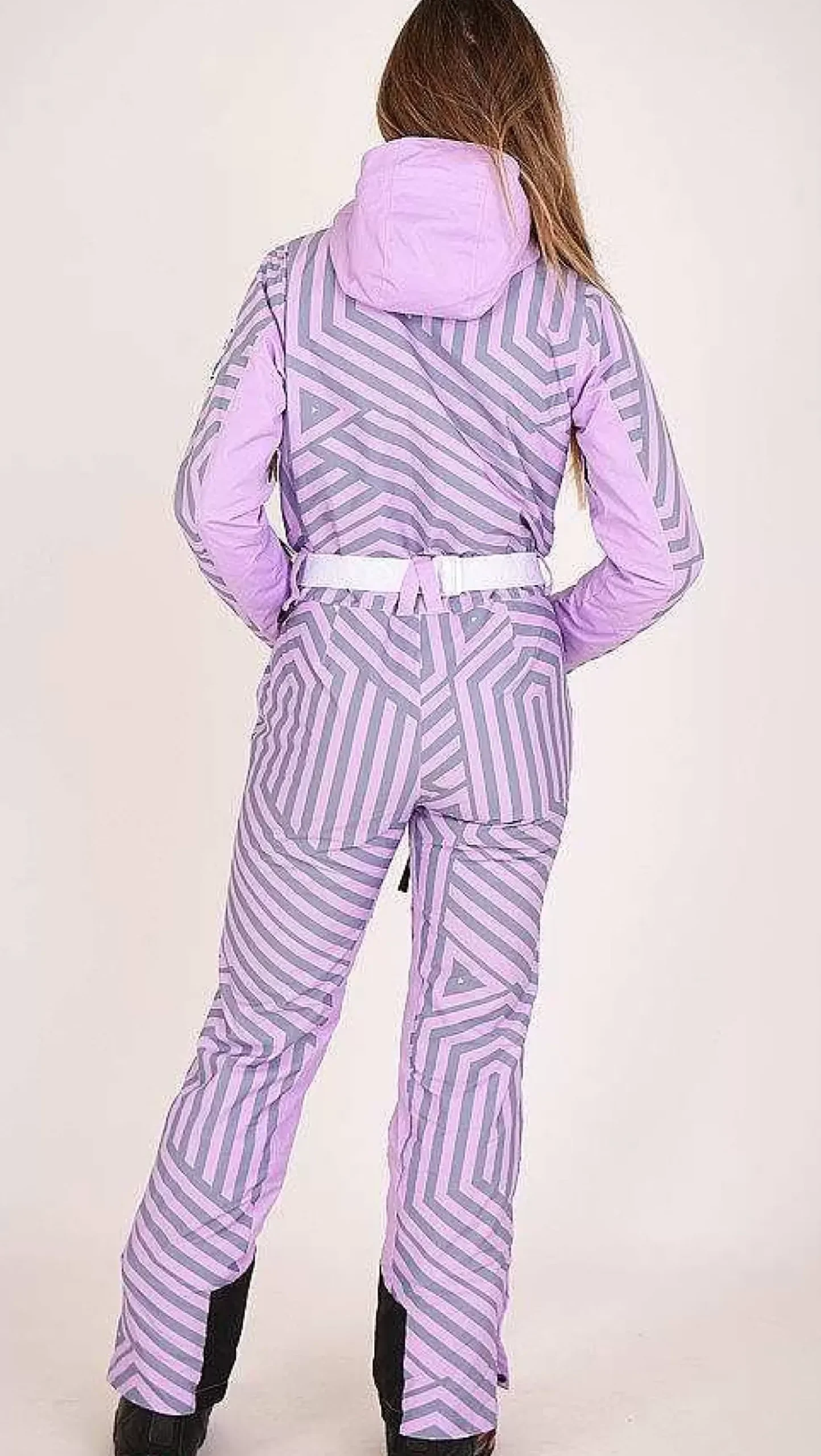 Women OOSC Ski Suits>Fall Line Purple & Grey Female Ski Suit