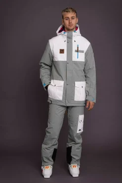 Men OOSC Snow Pants / Bibs>Fresh Pow Men'S Ski & Snowboard Pant - Grey & White