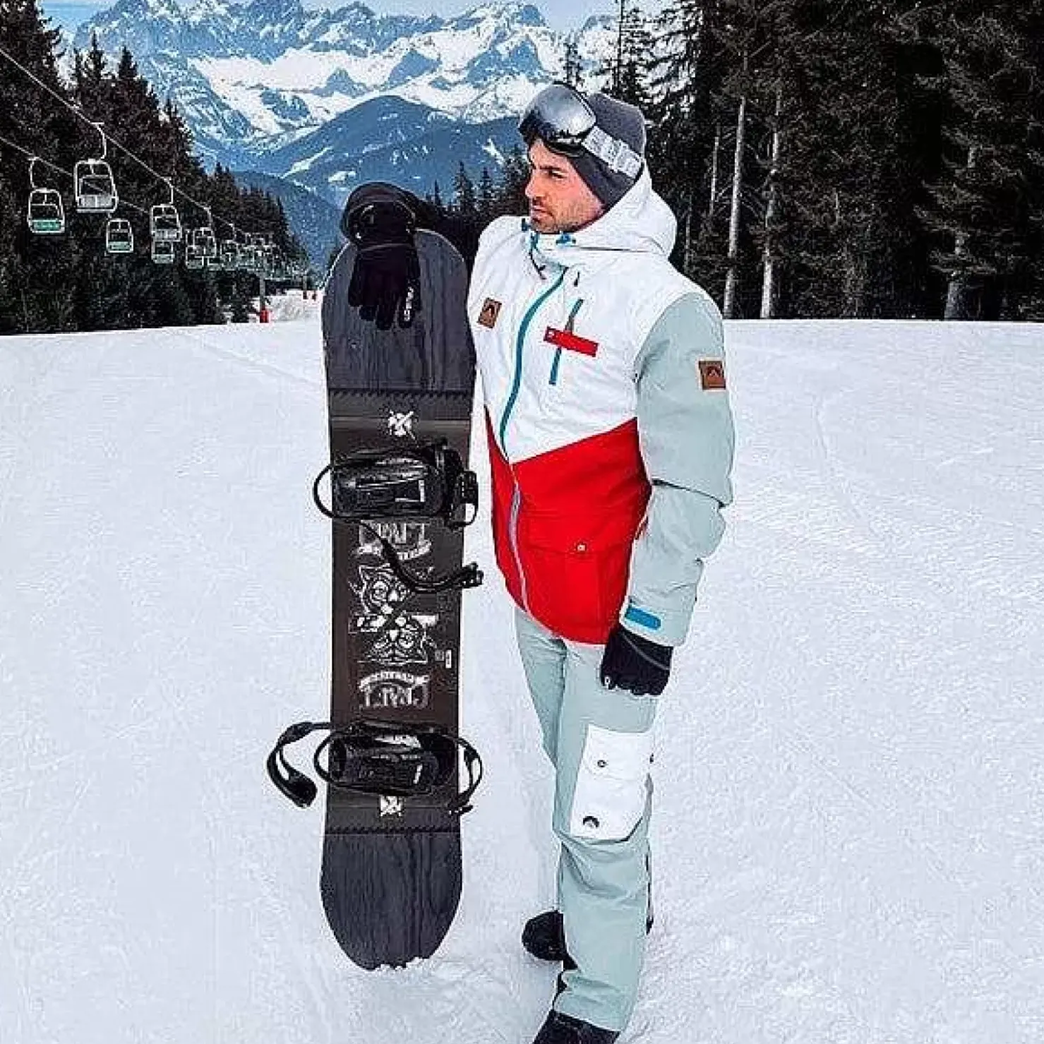 Men OOSC Snow Pants / Bibs>Fresh Pow Men'S Ski & Snowboard Pant - Grey & White