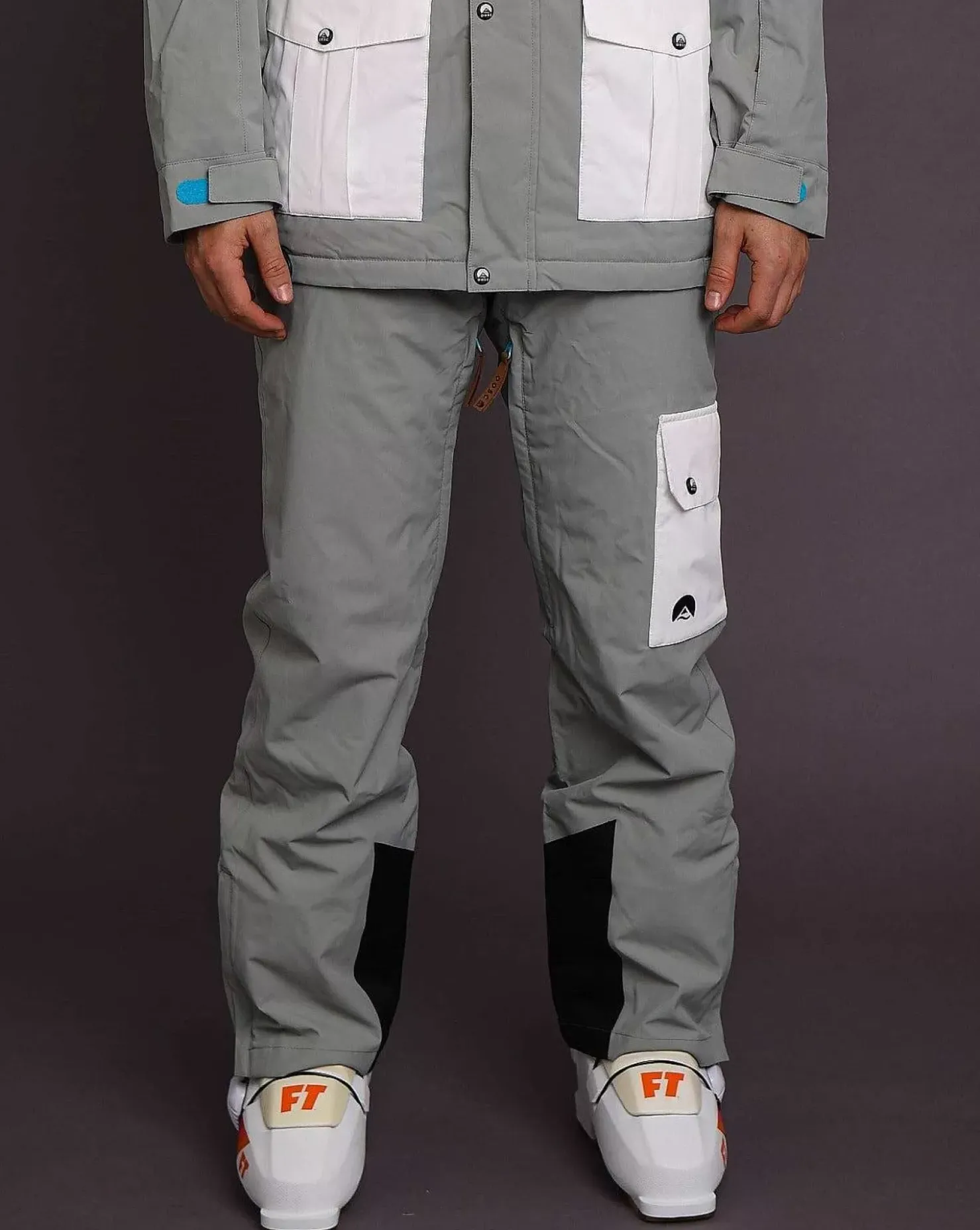 Men OOSC Snow Pants / Bibs>Fresh Pow Men'S Ski & Snowboard Pant - Grey & White