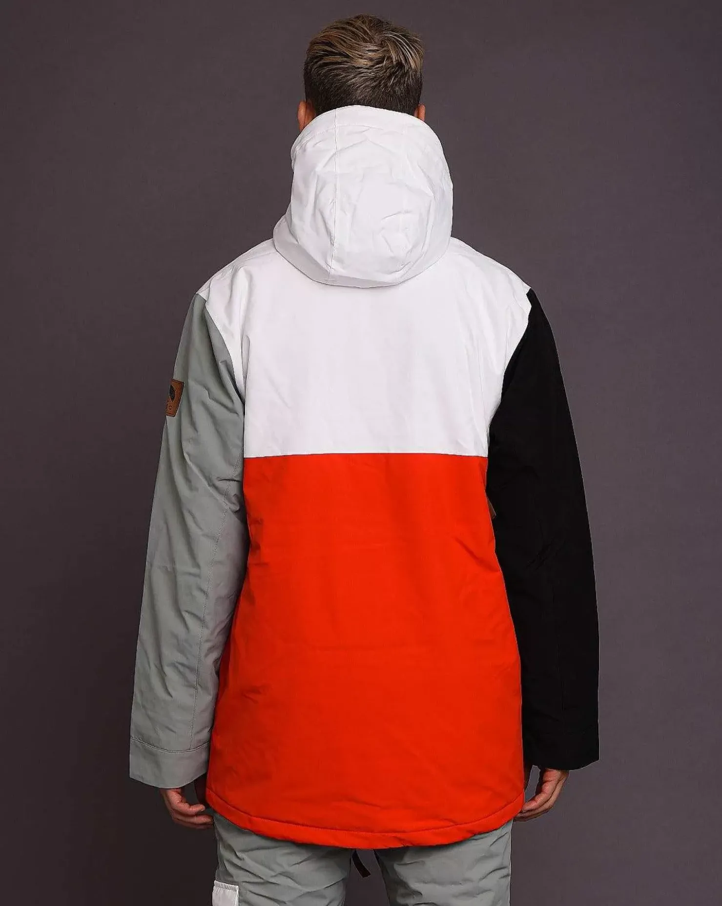 Men OOSC Snow Jackets>Fresh Pow Men'S Ski Snowboard Jacket - White, Red, Black & Grey