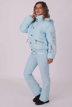 Women OOSC Chic Luxury>Ice Blue Chic Puffer Jacket