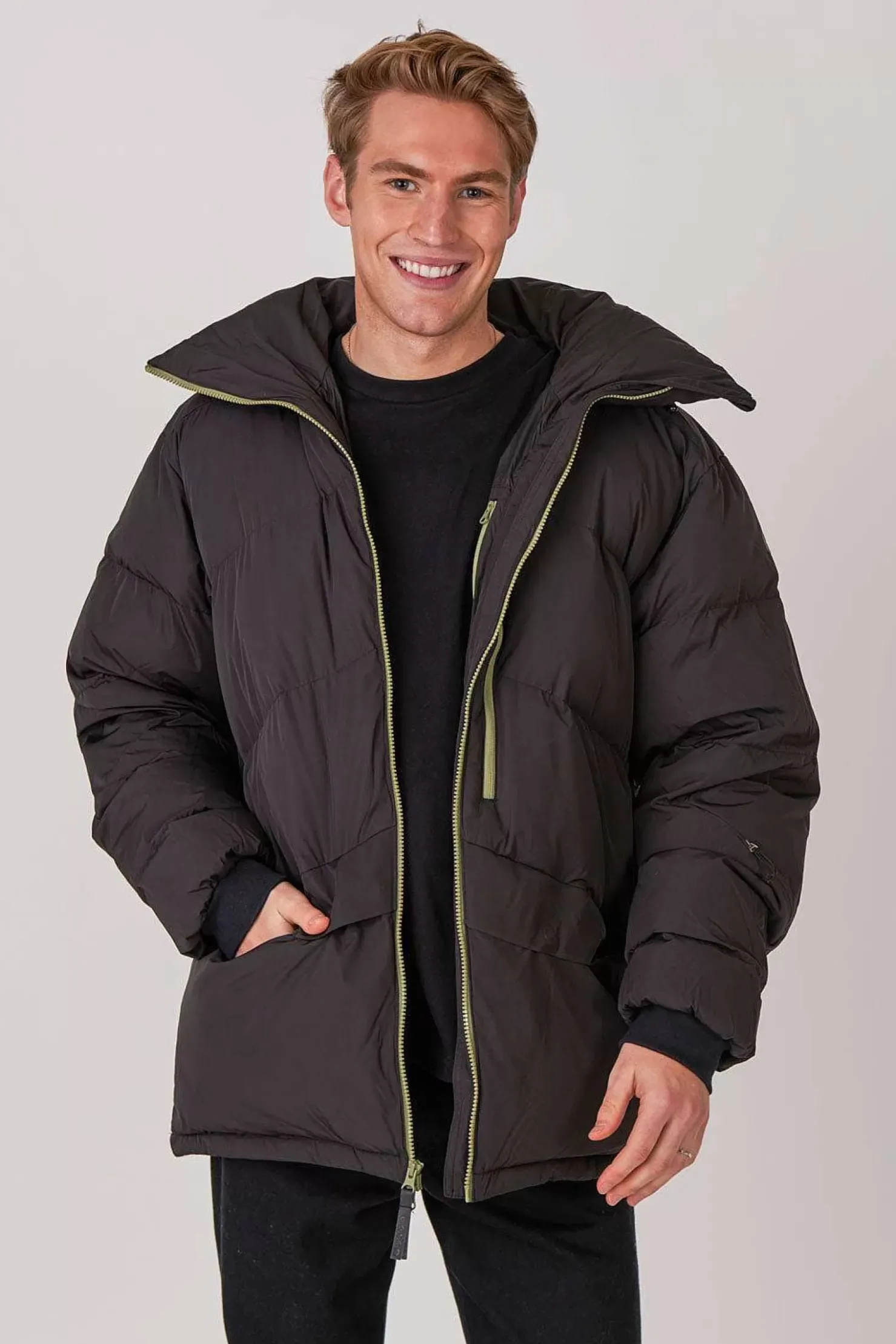 Men OOSC Snow Jackets>Men'S Puffer Jacket Black