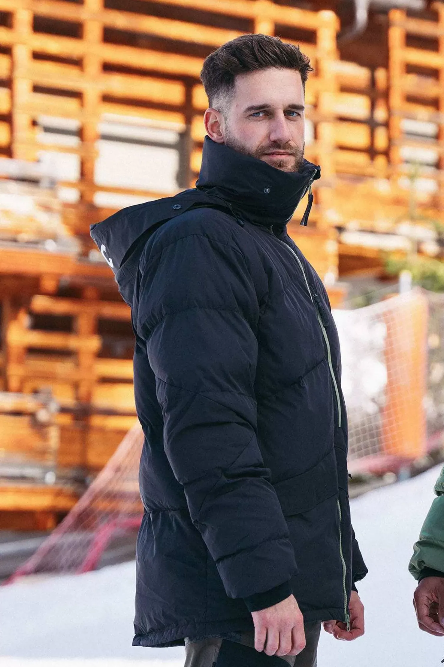 Men OOSC Snow Jackets>Men'S Puffer Jacket Black