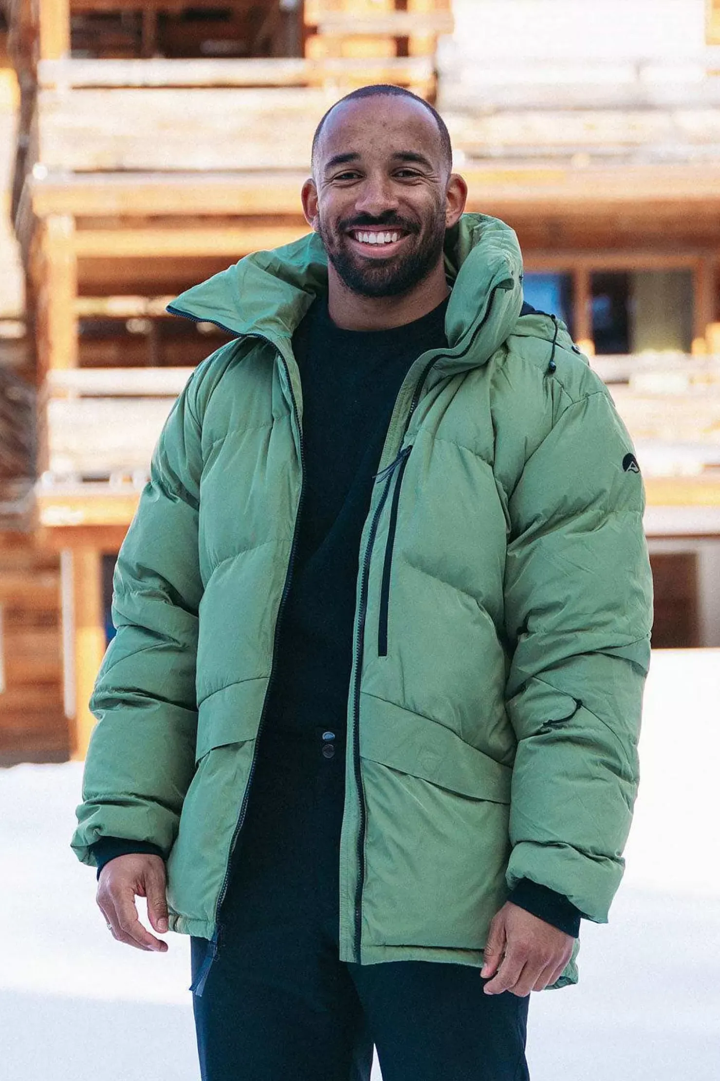 Men OOSC Puffer Jackets>Men'S Puffer Jacket Khaki