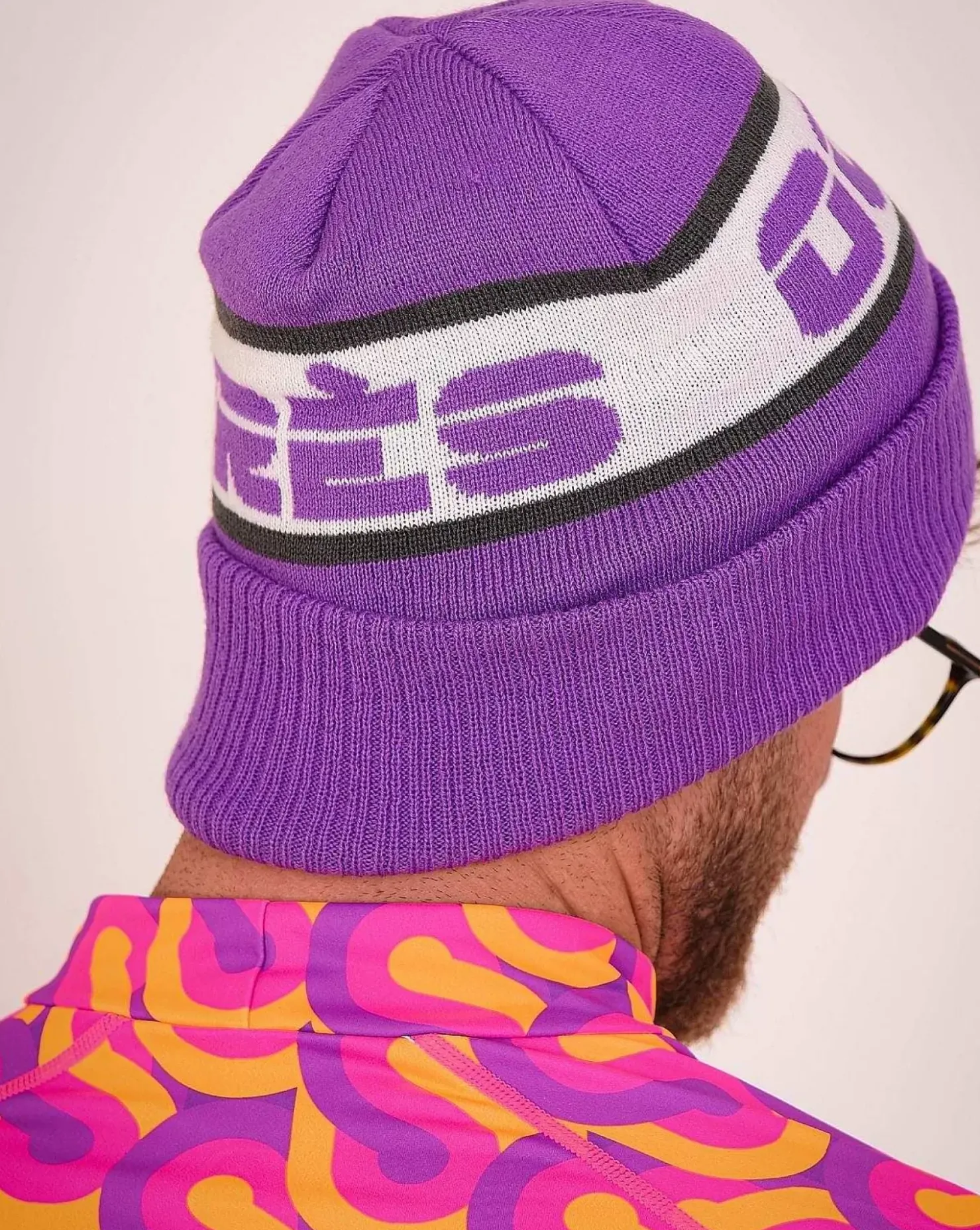 OOSC Beanies>Apres Beanie - Purple, White, Grey