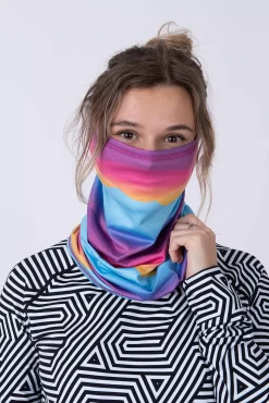 OOSC Neck Warmers>Neckwarmer - Mambo Sunset Print