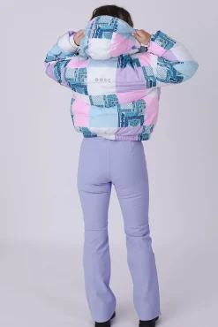 Women OOSC Snow Jackets>Patchwork Chic Puffer Jacket
