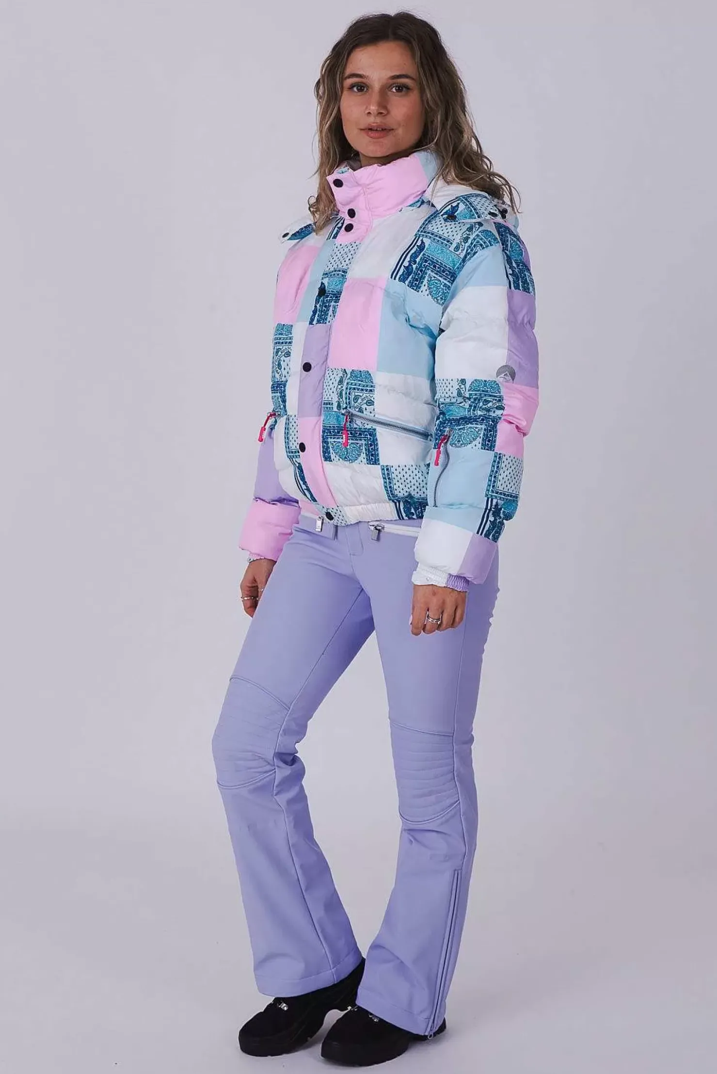 Women OOSC Chic Luxury>Patchwork Chic Puffer Jacket