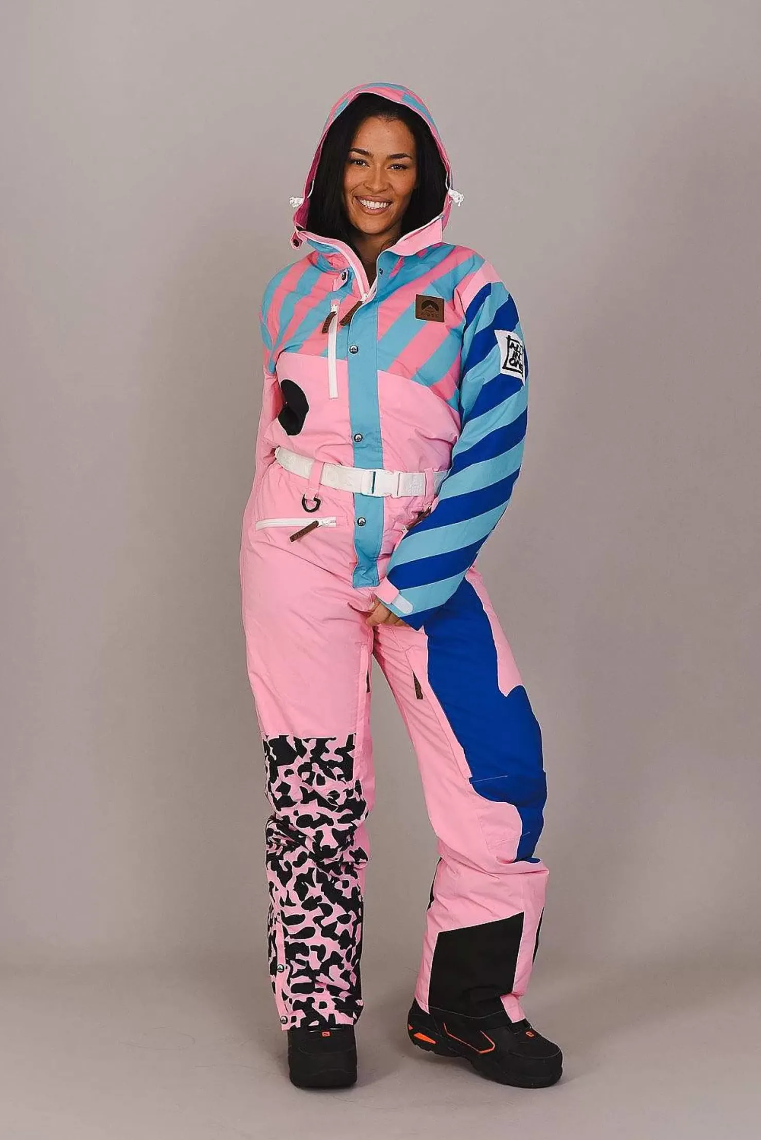 Women OOSC Curved Ski Suits>Penfold In Pink Ski Suit - Women'S Curved