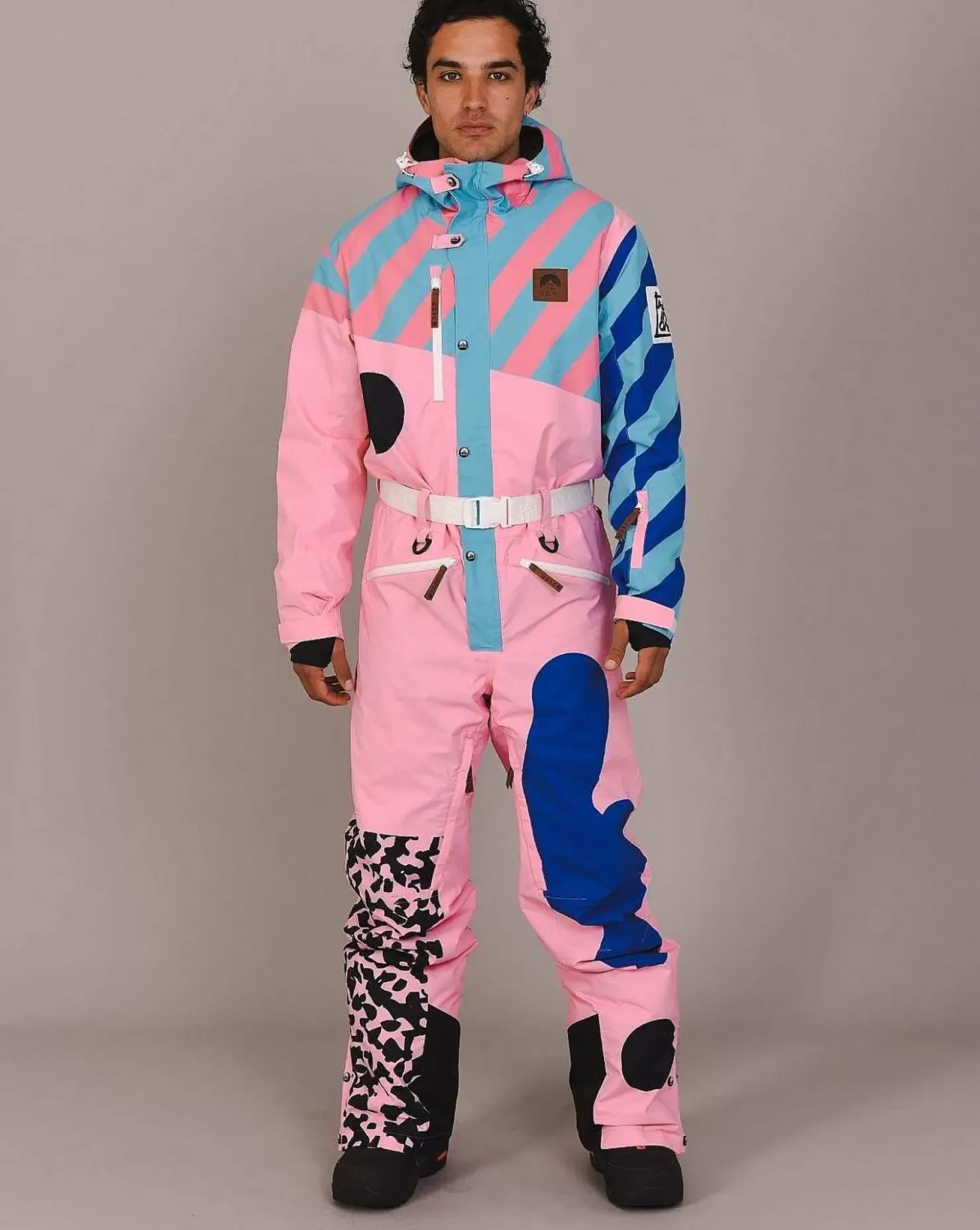 Men OOSC Ski Suits>Penfold In Pink Ski Suit - Men'S