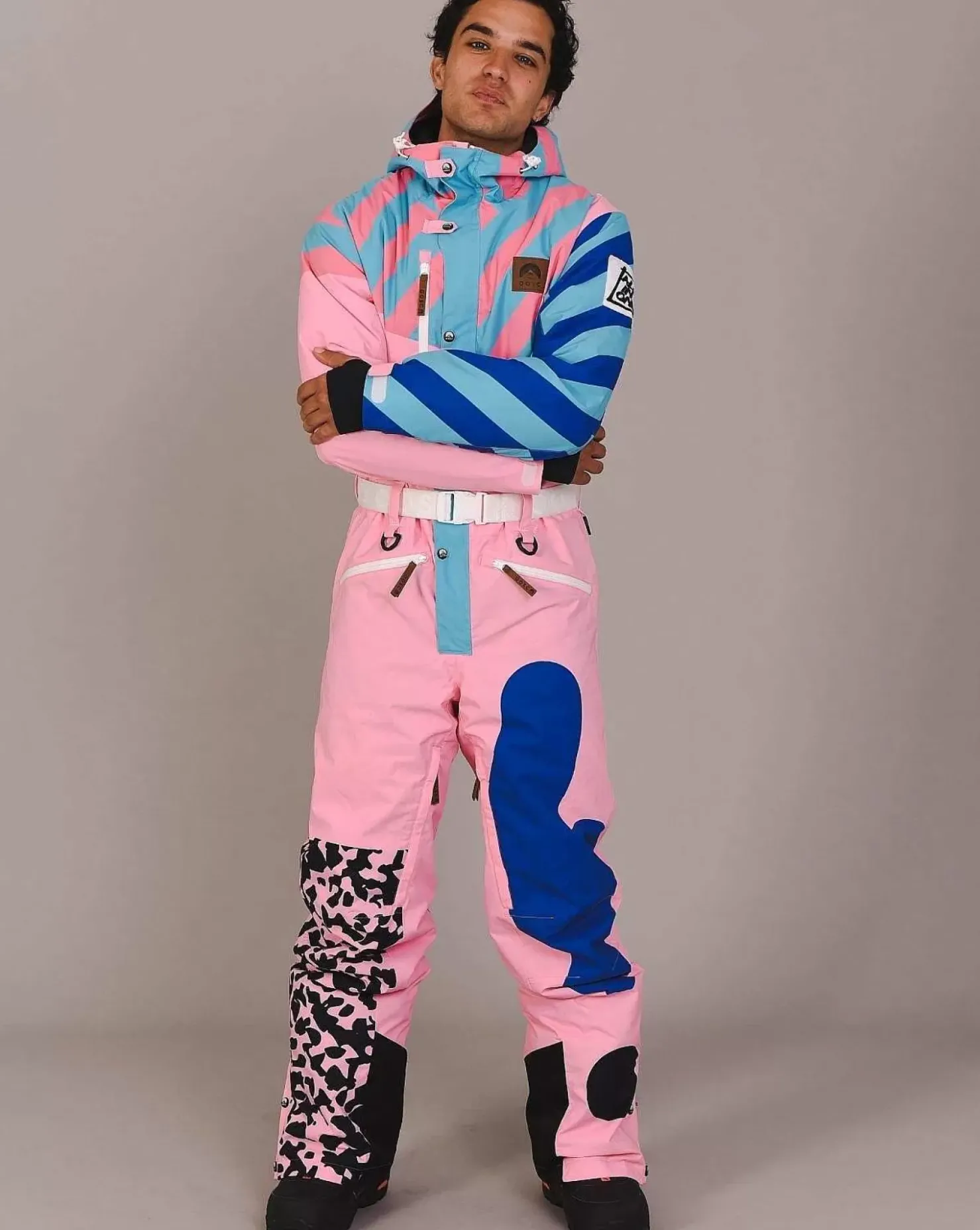 Men OOSC Ski Suits>Penfold In Pink Ski Suit - Men'S