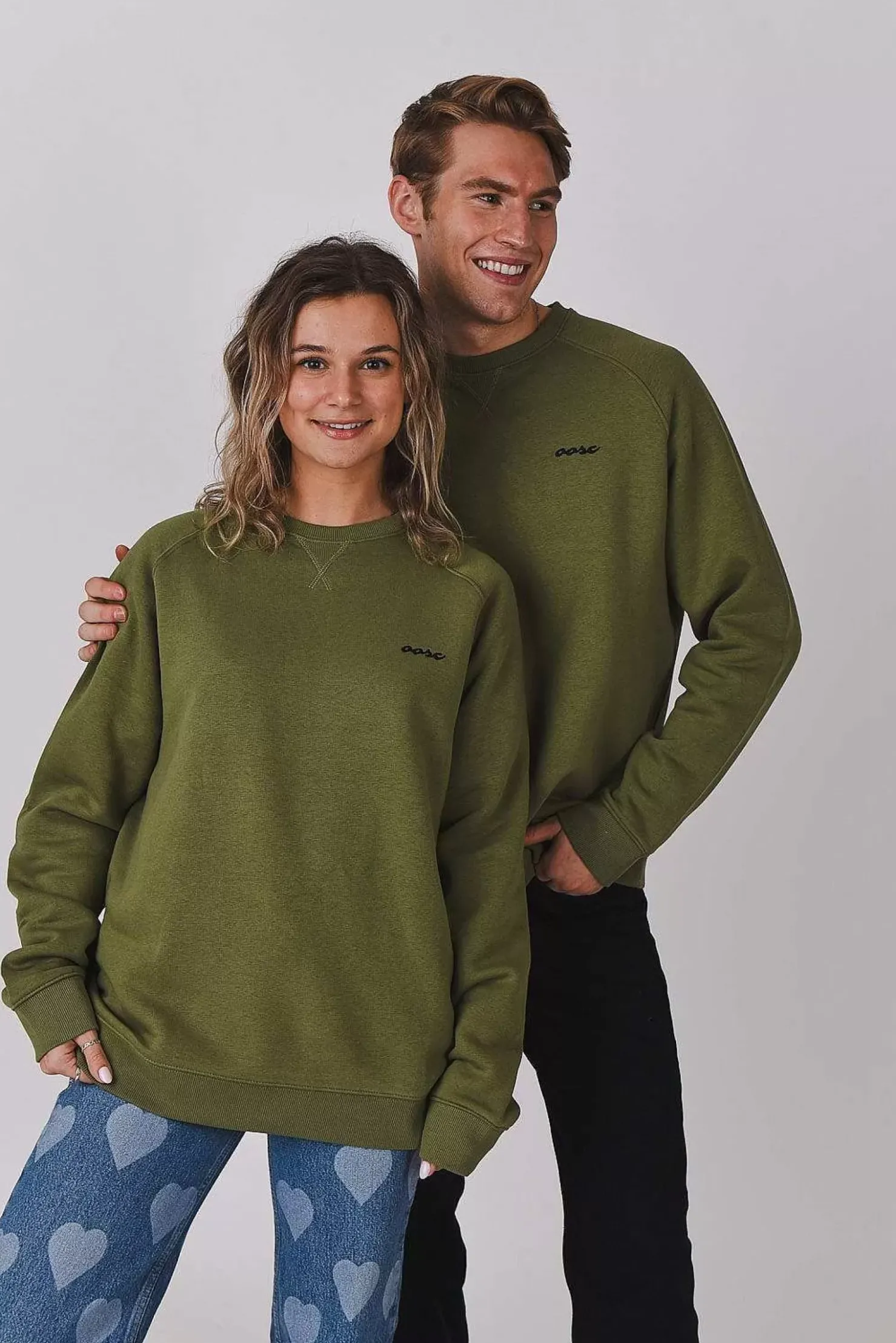 Women OOSC Sweats>Penfold Sweatshirt - Khaki