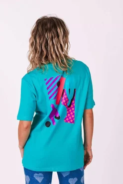 Women OOSC Tees>Penfold T-Shirt - Aqua