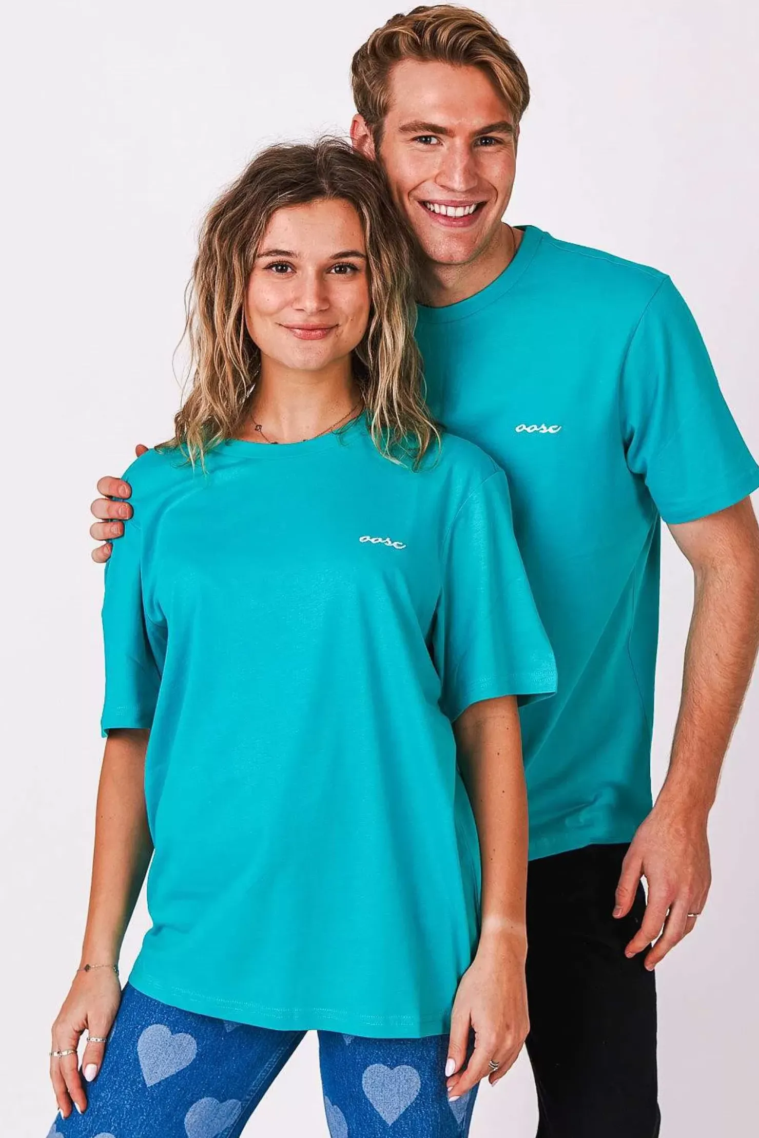 Women OOSC Tees>Penfold T-Shirt - Aqua