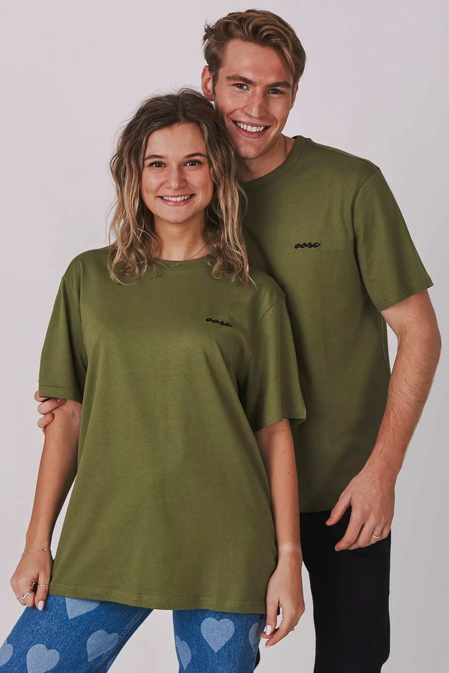 Women OOSC Tees>Powder Club T-Shirt - Khaki