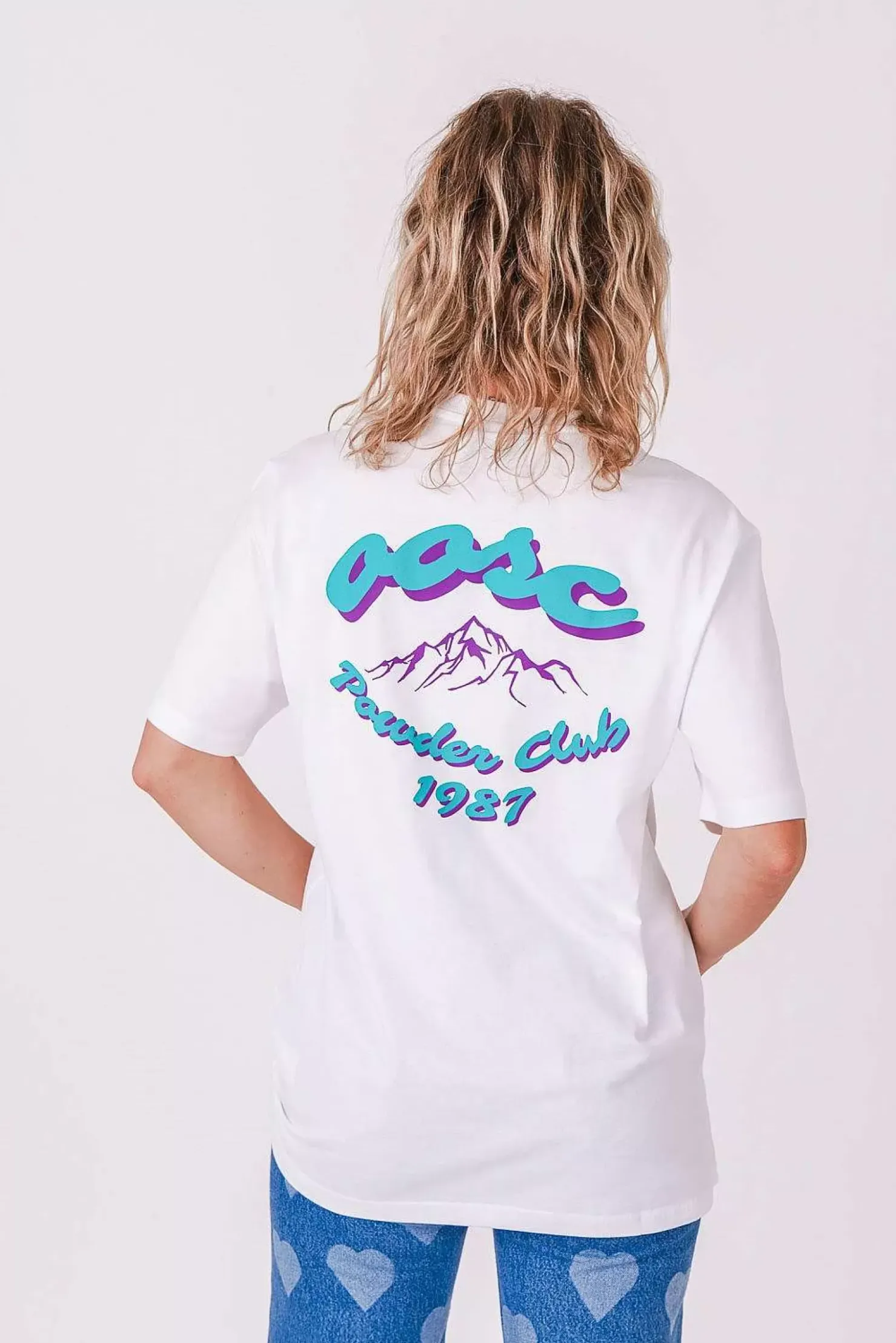 Women OOSC Tees>Powder Club T-Shirt - White