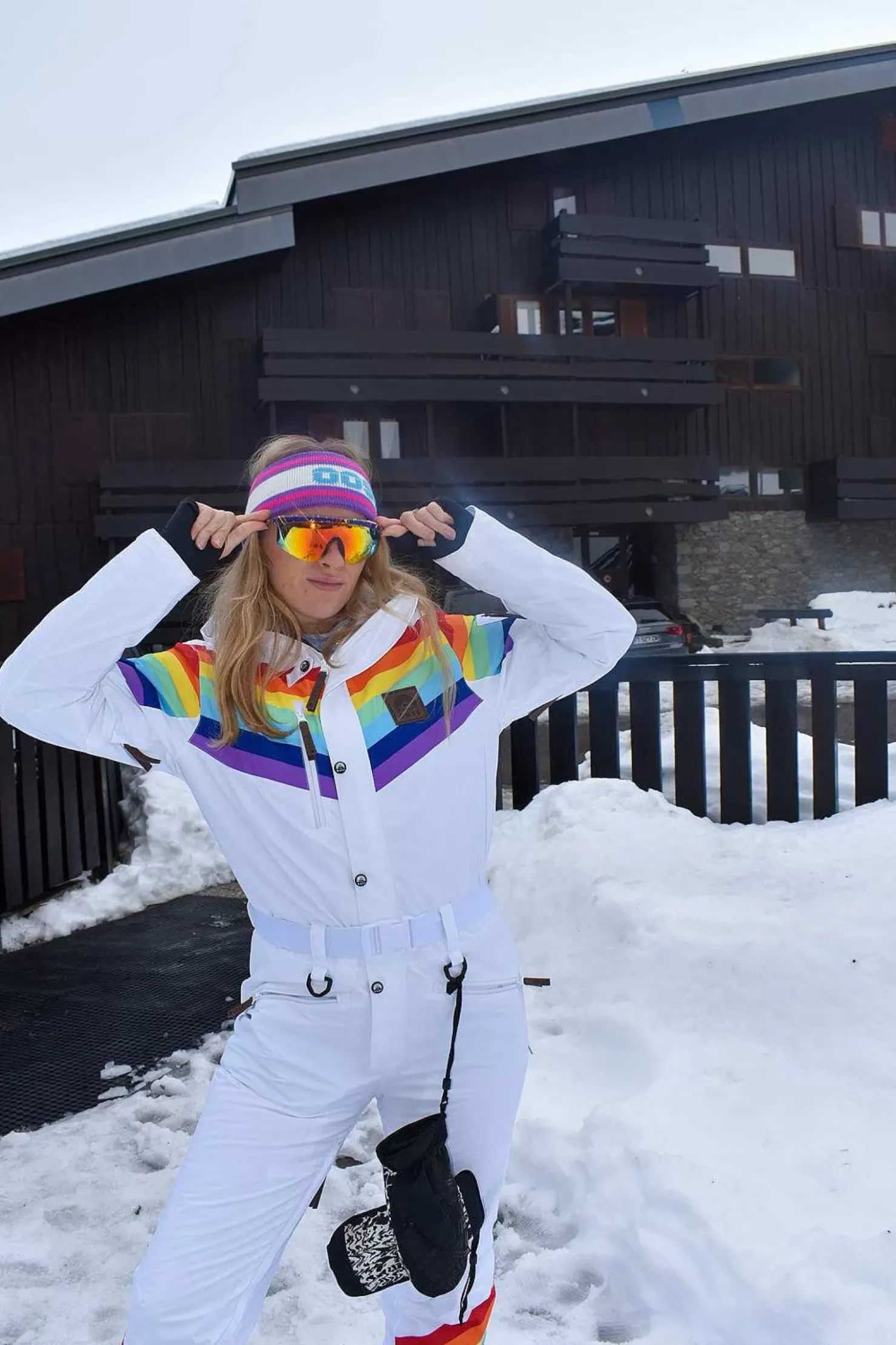 Women OOSC Ski Suits>Rainbow Road Curved Female Ski Suit