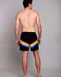 Men OOSC Swim Shorts>Rainbow Road Men'S Swim Shorts