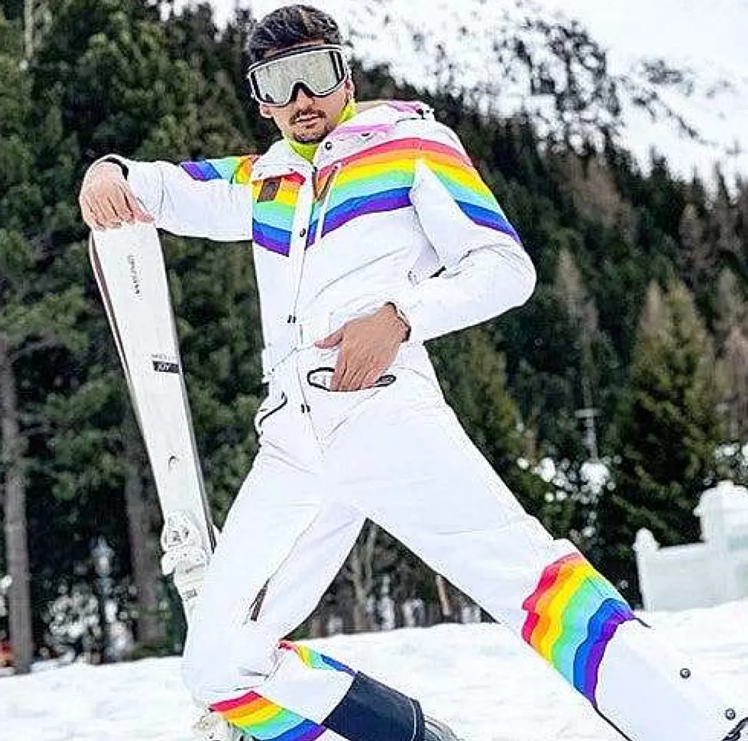 Men OOSC Ski Suits>Rainbow Road Ski Suit - Mens
