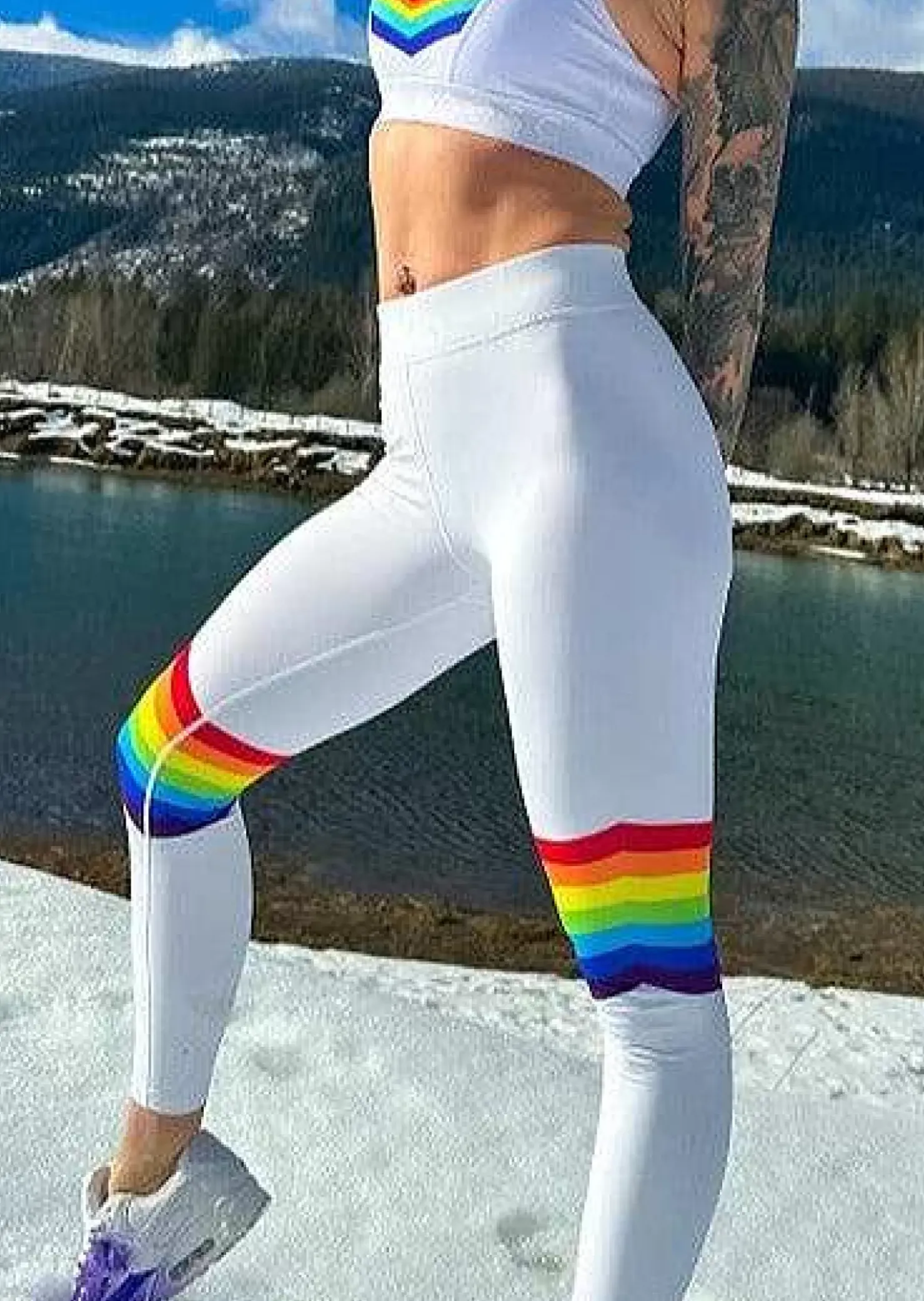 Women OOSC Baselayers>Rainbow Road Women'S Baselayer Leggings