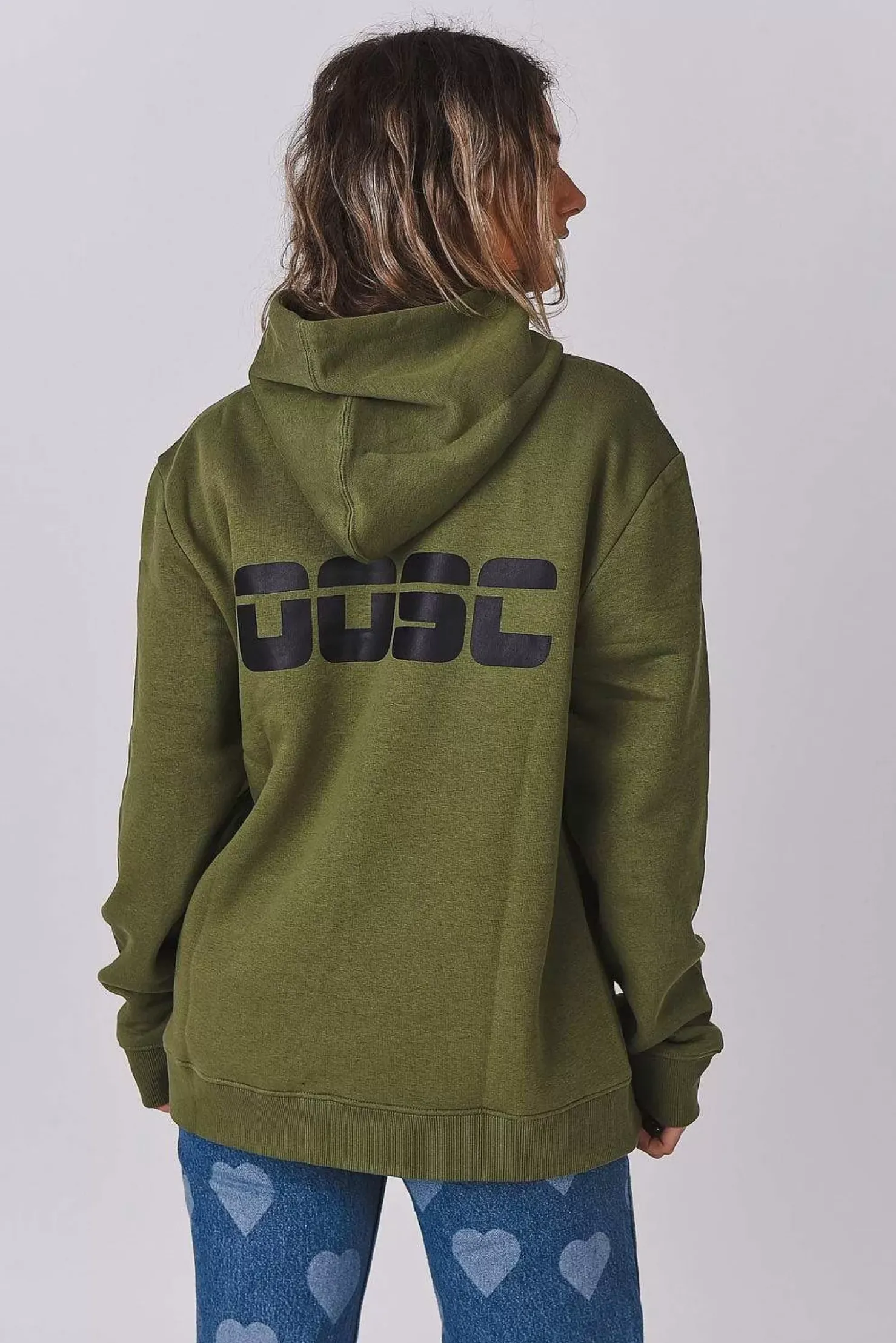 Women OOSC Hoodies>Retro Hoodie - Khaki