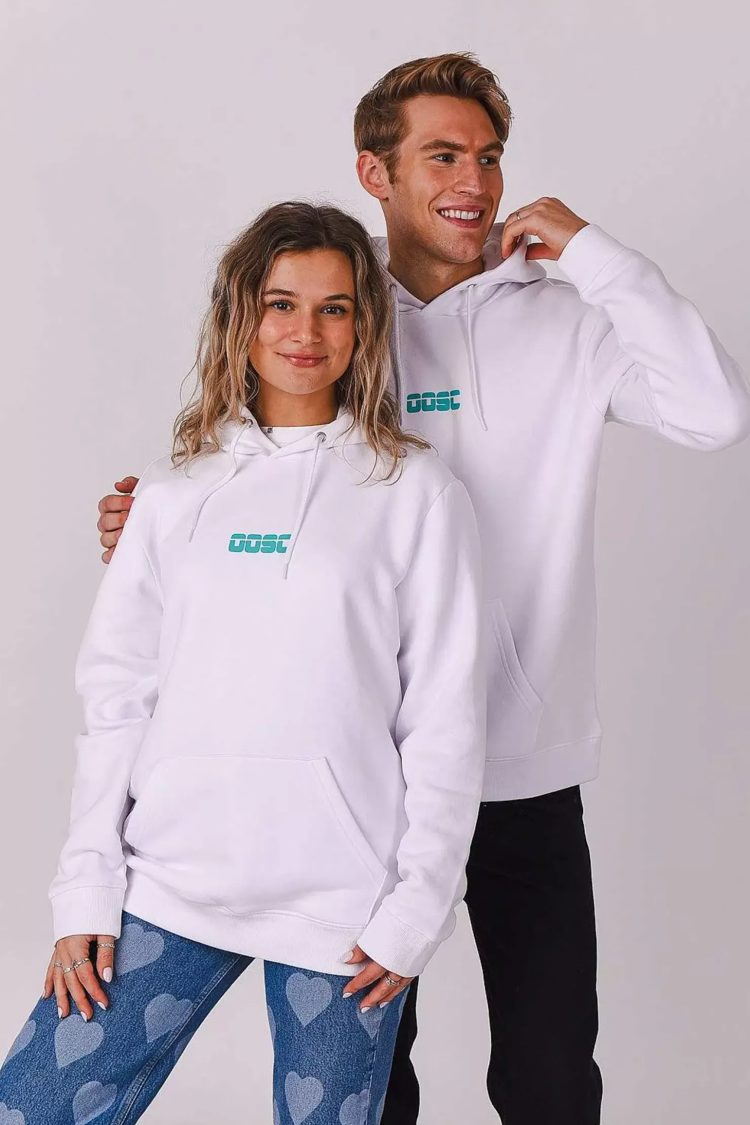 Women OOSC Hoodies>Retro Hoodie - White