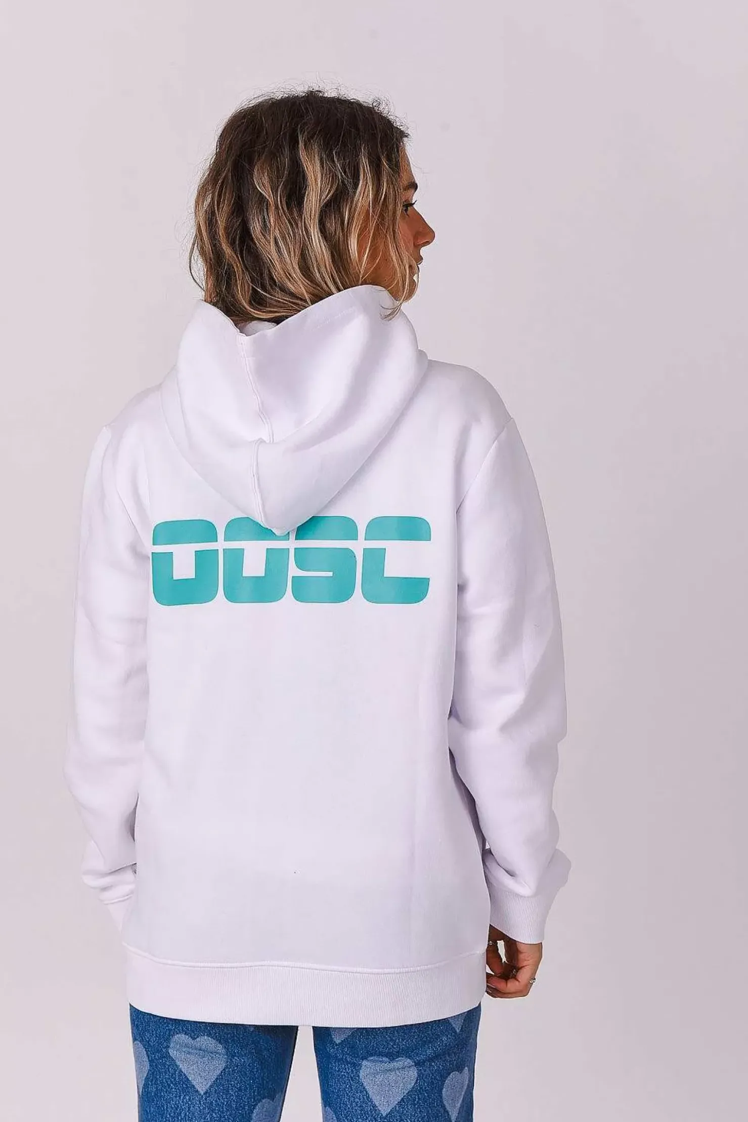 Women OOSC Hoodies>Retro Hoodie - White