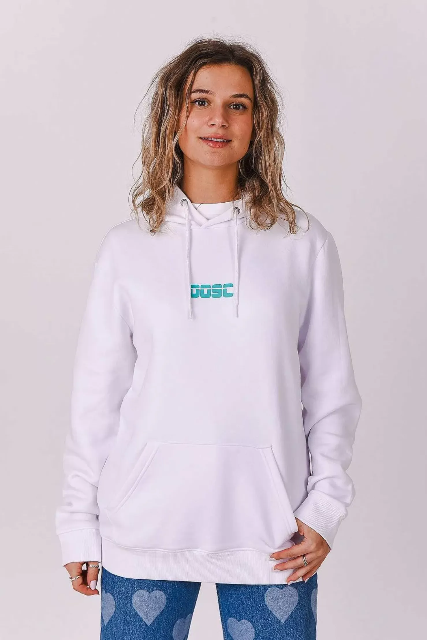 Women OOSC Hoodies>Retro Hoodie - White