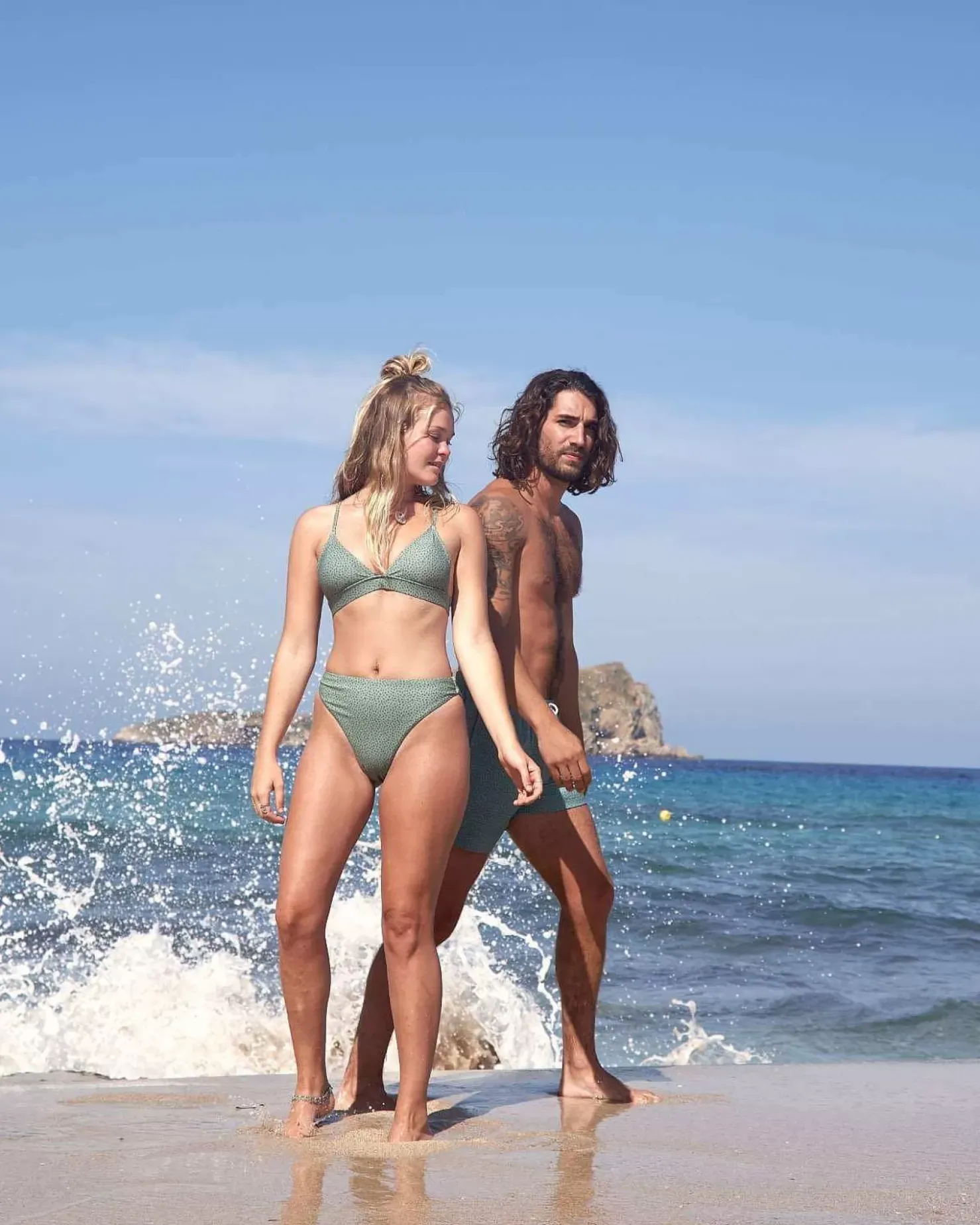 Women OOSC Bikinis>Sahara Sage Boost 'Em Up Bikini Top